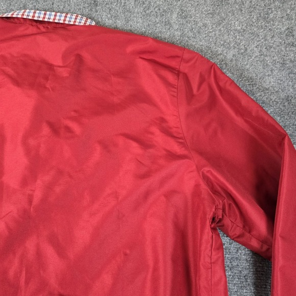IZOD Windbreaker Jacket‎ Mens XL Red Full Zip Lightweight Golf Plaid Lining - Picture 15 of 16